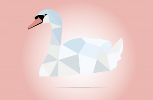 SWAN LOW POLY ART